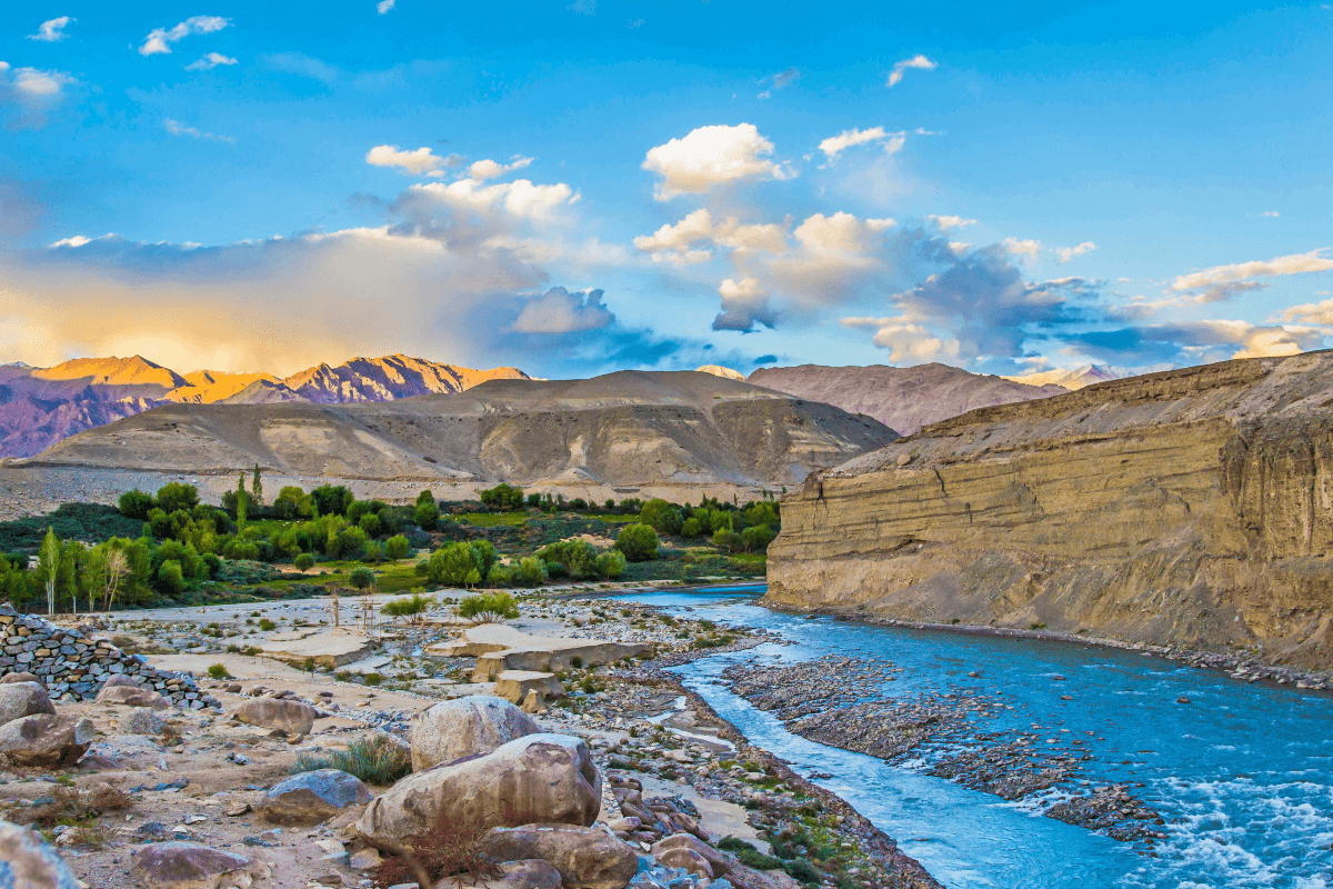 Image of the Indus River Valley in India